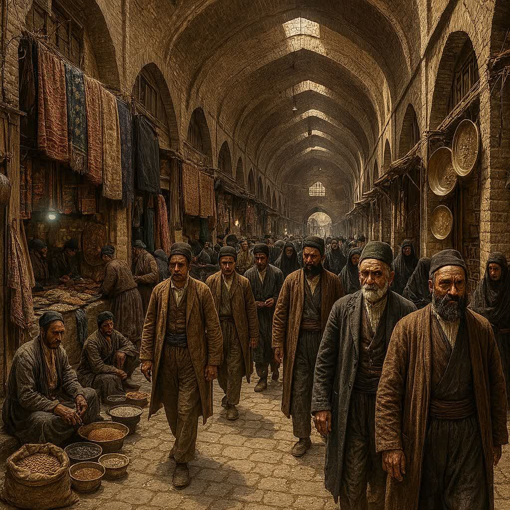 بازار تهران در قدیم