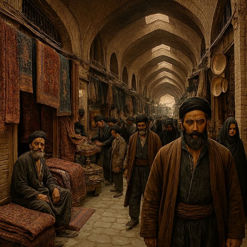 بازار تهران در قدیم